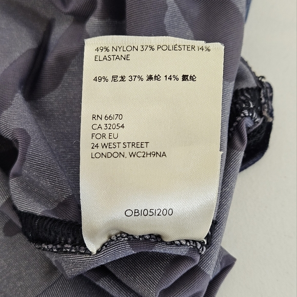 FP We The Free Teddy Sheer Velvet Camo Burnout Tee In Blue Size Medium - Picture 10 of 12